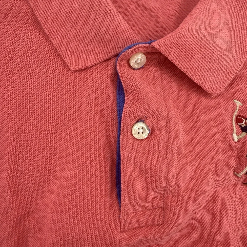 U.S. Polo Assn‎ Polo Shirt Kids XXL 16 Pink Short Sleeve Embroidered Logo